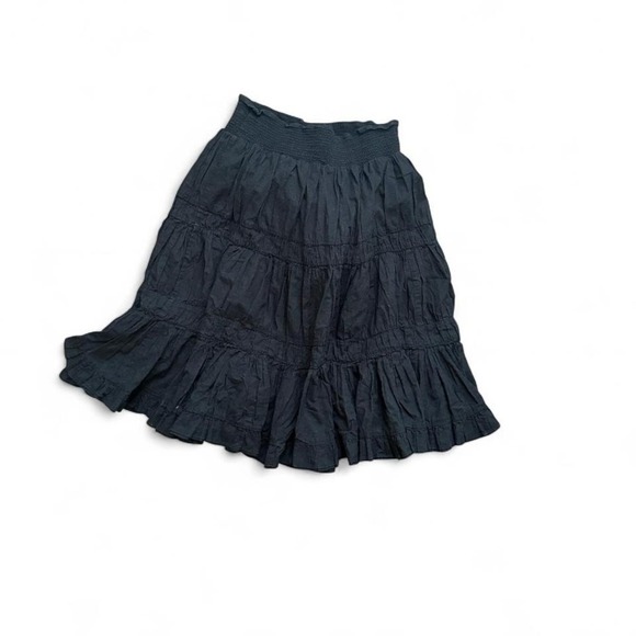 The Unbranded Brand Dresses & Skirts - Grace Elements - Skirt - Women - M - Black - Tiered Boho Cotton